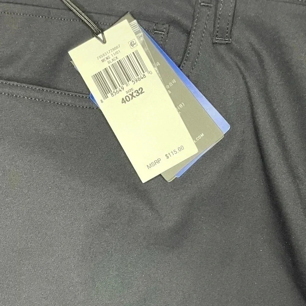 RLX Ralph Lauren Athletic Tailored Fit Black 5 Pocket Pants sz 40x32 - Picture 3 of 11